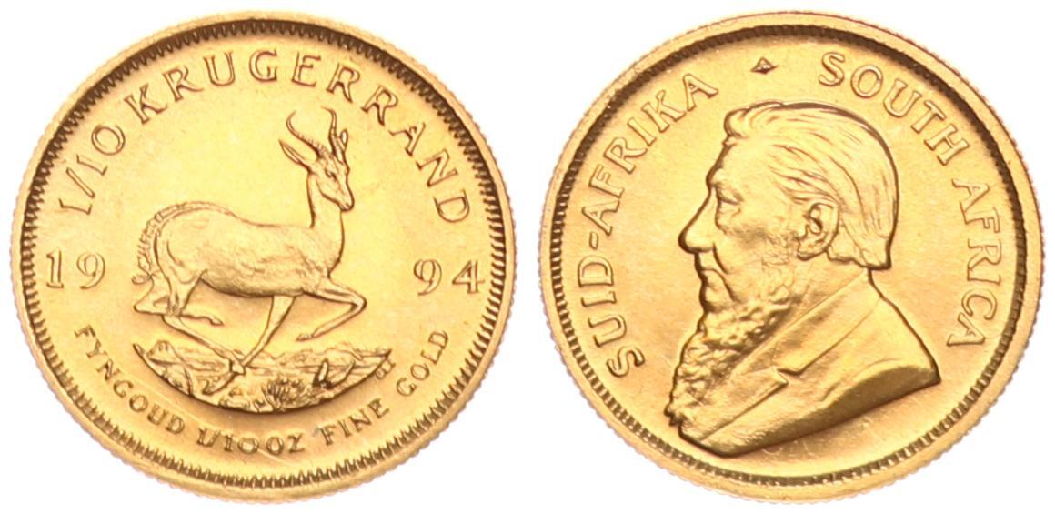 S Dafrika Gold Krugerrand South Africa Unze Kr Gerrand Gold Paul Kruger Ch Unc