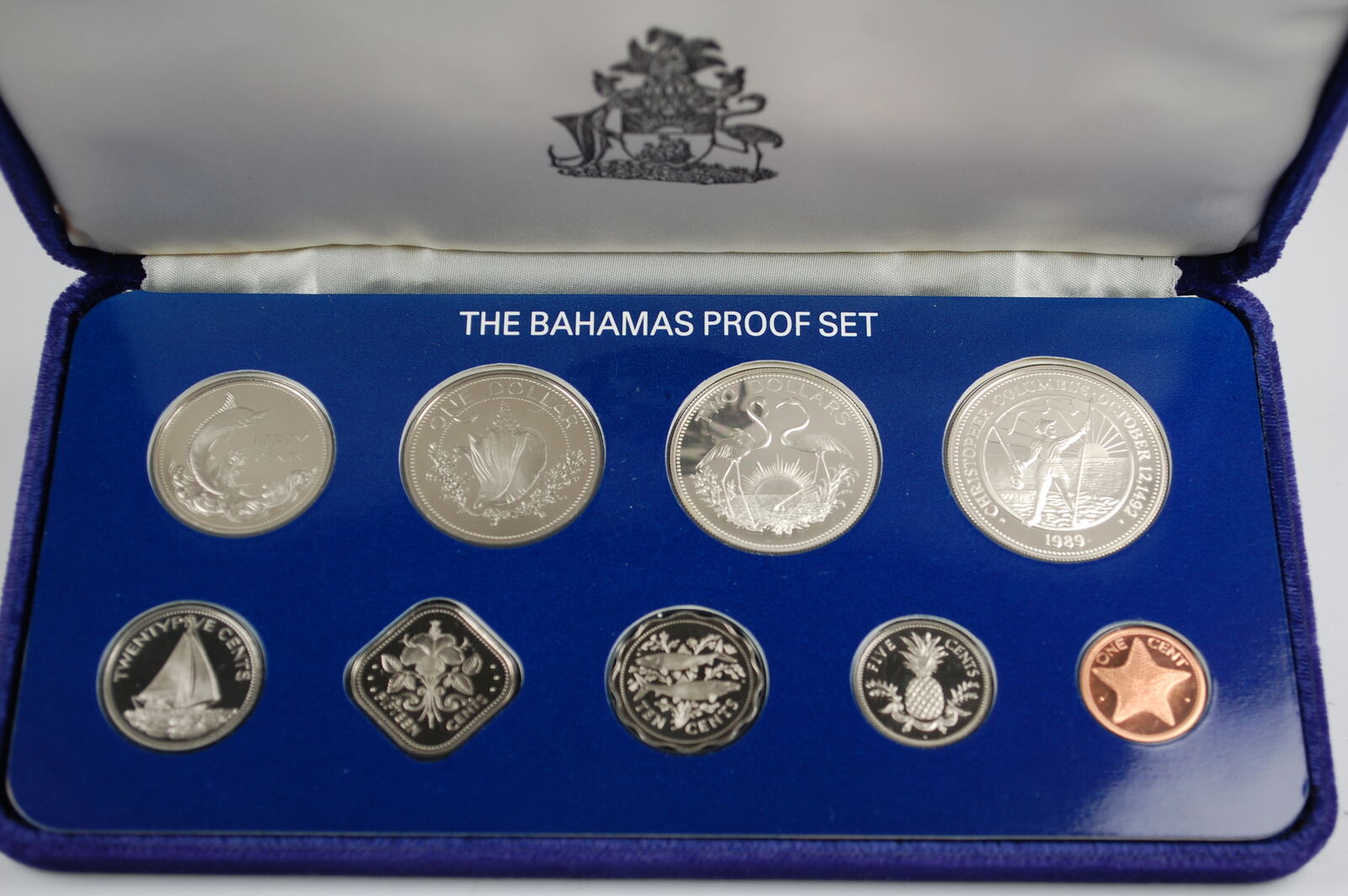 1989 Bahama Coin Proof Set 1989 Bahamas Bahama Coin Proof Set, PP ...