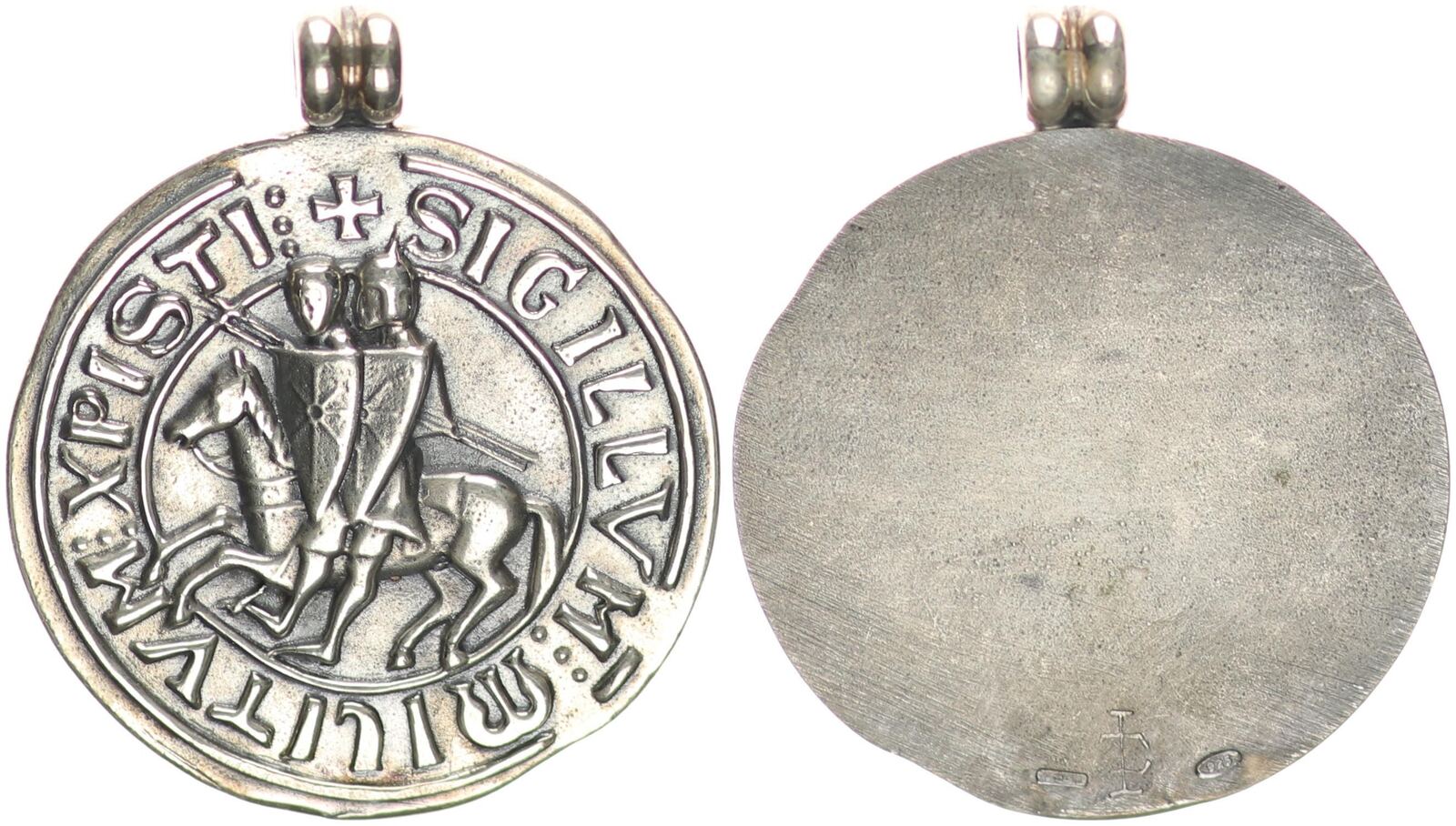 BRD Medaille - Freimaurer Silber Tempelritter Medaillon - *SIGILLUM