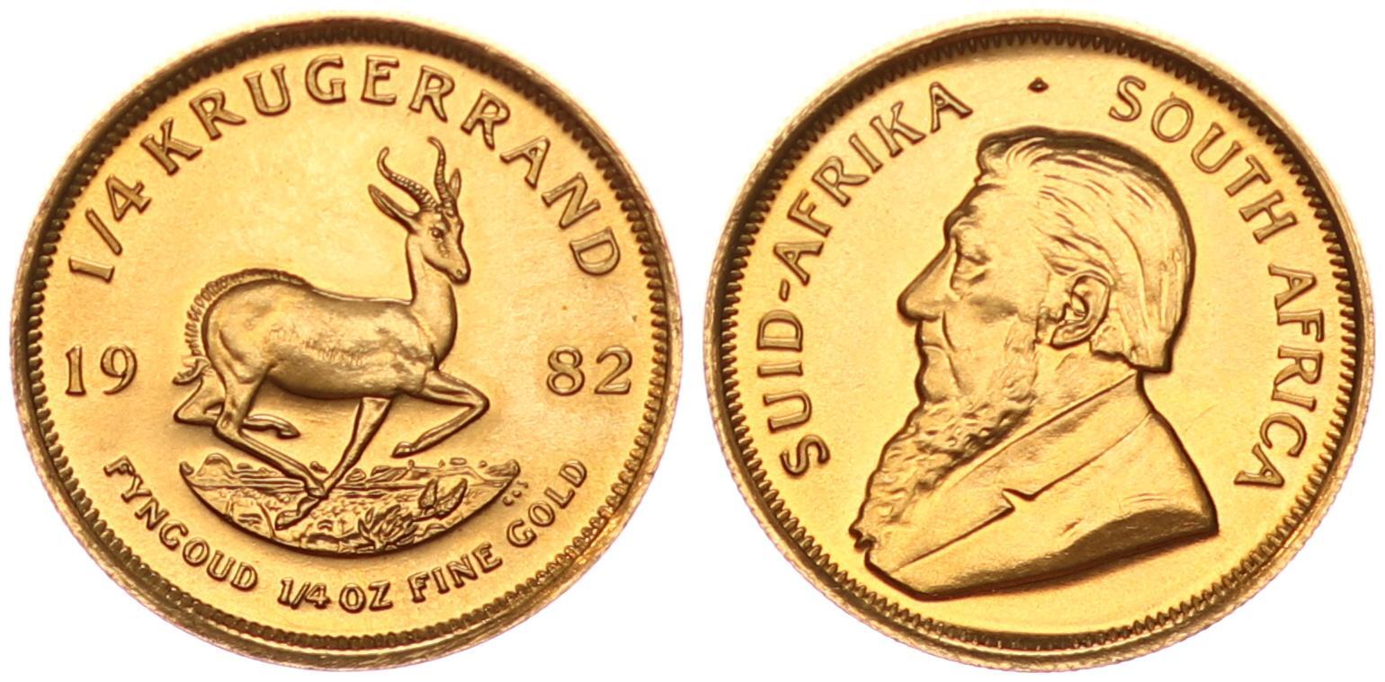 Südafrika Gold Krugerrand 1982 South Africa 1/4 Unze Krügerrand