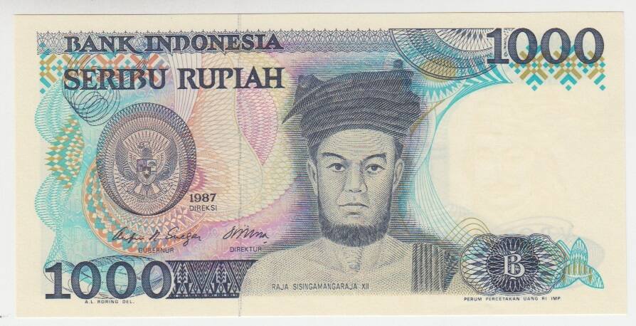 1987 Indonesien, 1000 rupiah Banknote GEM UNC | MA-Shops