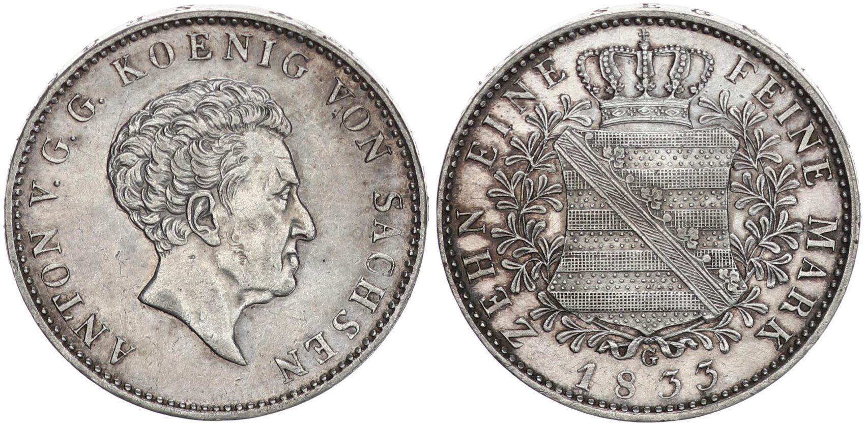 Sachsen Altdeutschland Sachsen 1 Taler 1833 G K nig Anton VF EF sachsen-altdeutschland-sachsen-1-taler-1833-g-k-nig-anton-vf-ef