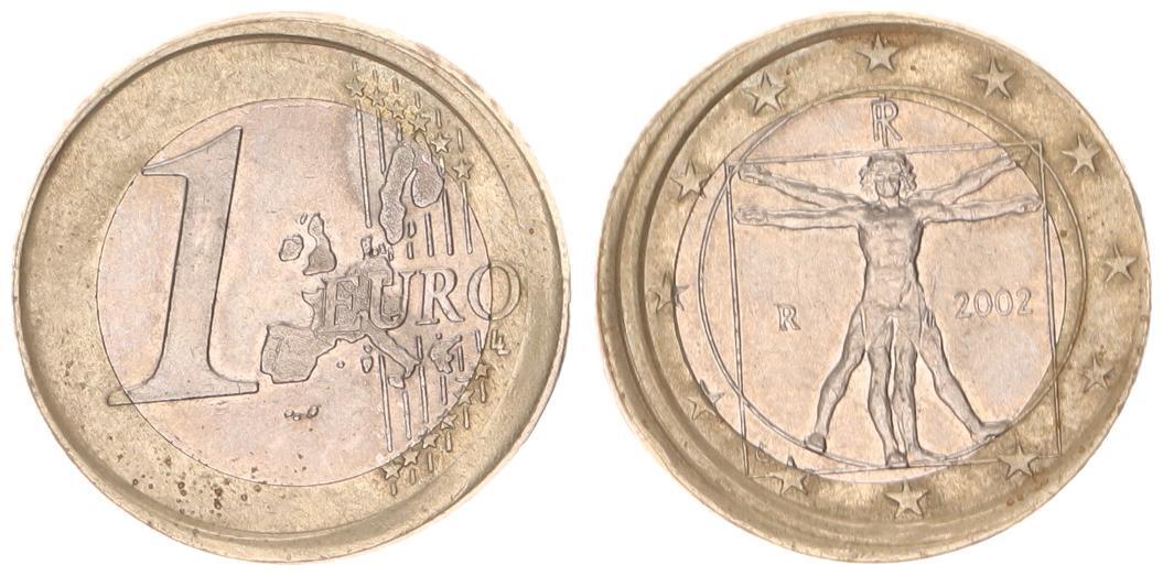 1 Euro Fehlpragung Italien
