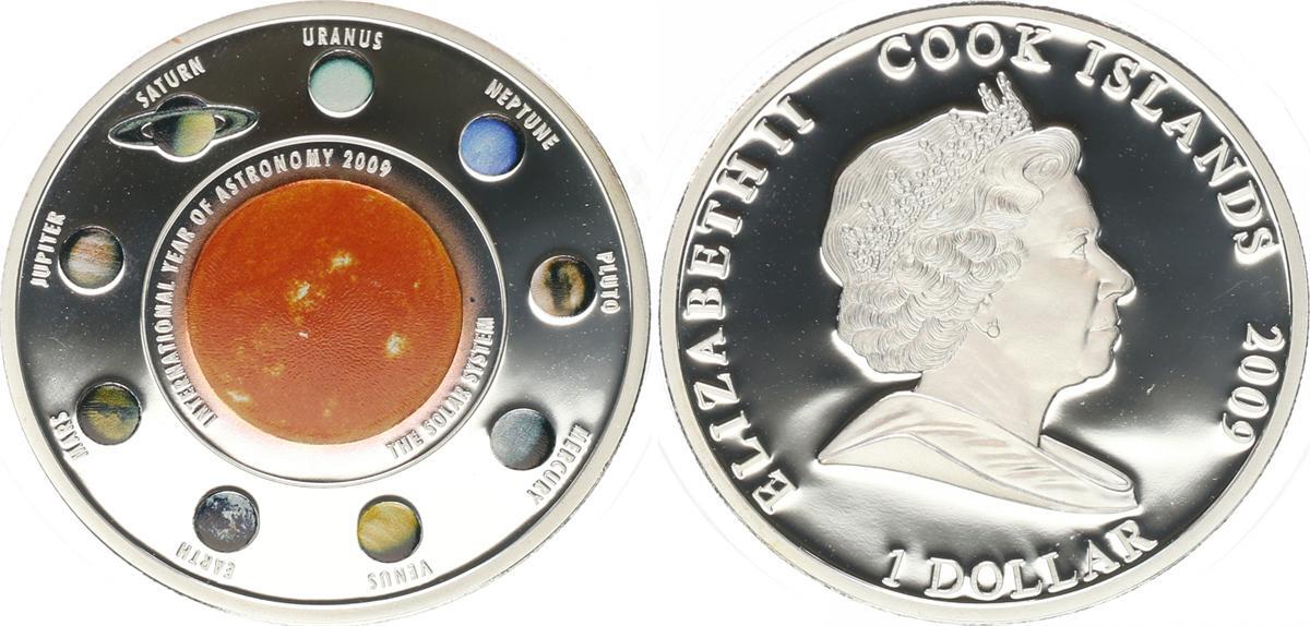 Cook Islands One Dollar 2009 1 Dollar Cook Island Das Sonnensystem cook-islands-one-dollar-2009-1-dollar-cook-island-das-sonnensystem