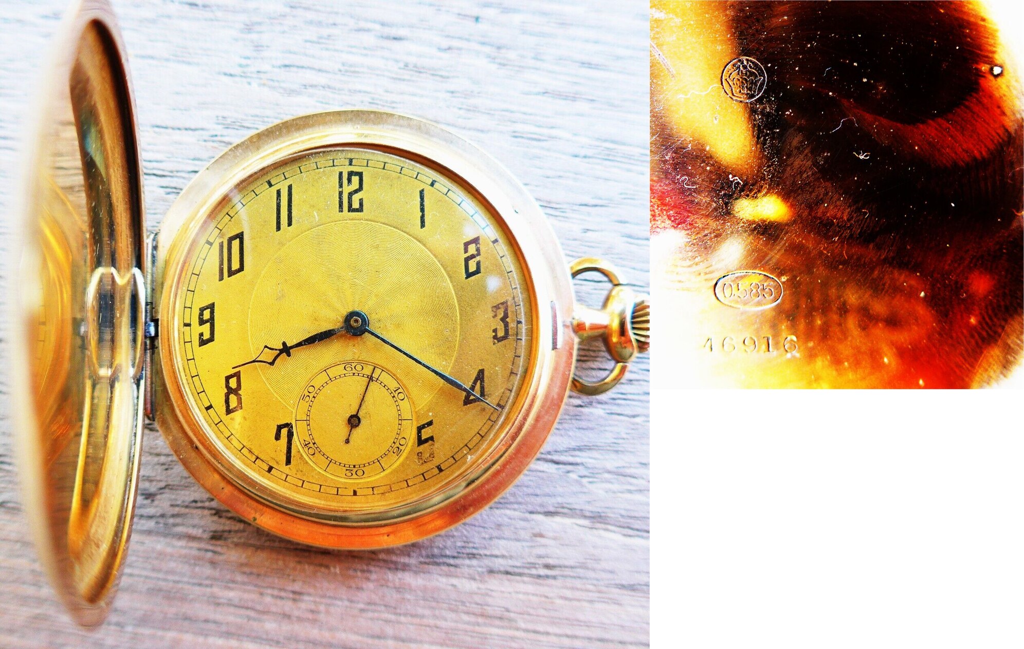 Sprungdeckel Taschenuhr Zenith Taschenuhr Gold Schweiz, HERREN