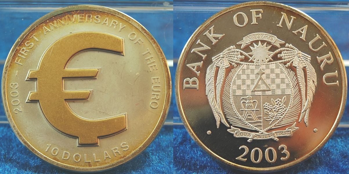 10 dollar 2003 nauru nauru 10 dollar 2003, erster geburtstag des