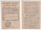 Deutschland-KZ Ravensbrück 20 Mark Post-Einlieferungsschein 20 Reichsmark 1942 Einzahlungsschein ins Konzentrationslager Ravensbrück -