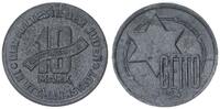 Deutschland / Polen / Getto Litzmannstadt 10 Mark (mit Echtheitszertifikat) MAGNESIUM !!! 1,72g -