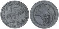 Deutschland / Polen / Getto Litzmannstadt 5 Mark (mit Echtheitszertifikat) MAGNESIUM !!! -