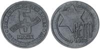 Deutschland / Polen / Getto Litzmannstadt 5 Mark (mit Echtheitszertifikat) MAGNESIUM !!! -