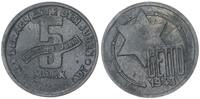 Deutschland / Polen / Getto Litzmannstadt 5 Mark (mit Echtheitszertifikat) MAGNESIUM !!! -