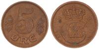 5 Öre 1921 Dänemark Christian X. fast vz,Patina