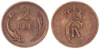 2 Öre 1875 Dänemark Christian IX  seltenes Jahr ss