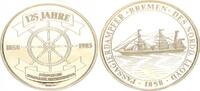 Deutschland / BRD Medaille Silber Bremen Medaille 125 Jahre städtische Sparkasse Bremerhaven -