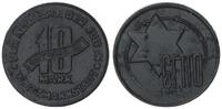 Deutschland / Polen / Getto Litzmannstadt 10 Mark (mit Echtheitszertifikat und Fachbuch ) MAGNESIUM !!! 1,68g -