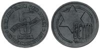 Deutschland / Polen / Getto Litzmannstadt 5 Mark (mit Echtheitszertifikat und Fachbuch ) MAGNESIUM !!! 1,05g -
