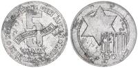 Deutschland / Polen / Getto Litzmannstadt 5 Mark (mit Echtheitszertifikat und Fachbuch ) Aluminium -
