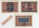 Kietrz, Polen, Katscher, Oberschlesien 10,25,50 Pfennig Scheine Notgeld, kompletter Satz -