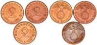 Deutschland / 3.Reich 2 Pfennig Lot mit 3 Münzen -