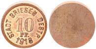 Deutschland/ Stadt Briesen, Westpreußen, Wąbrzeźno 10 Pfennig späterer Kupferabschlag vom Originalstempel -