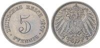 Deutschland / Kaiserreich 5 Pfennig J.12 großer Adler -