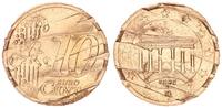 10 Cent 2002 D Deutschland - BRD Probe-Vorentwurf drehende Sterne offiziell entwertet vz-st,entwertet