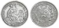 Peru 1/2 Dinero Republica Peruana Lima .9 Decimos Fino -