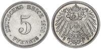 Deutsches Kaiserreich 5 Pfennig J.12 großer Adler -