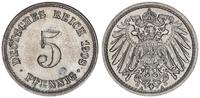 Deutsches Kaiserreich 5 Pfennig J.12 großer Adler -