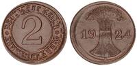 Deutschland / Weimar 2 Pfennig Fehlprägung: Doppelschlag, 2x geprägt -