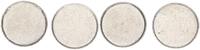 2x 1 DM  Bundesrepublik Deutschland BRD, Fehlprägung: 2x1 DM Rohling mit und ohne Randschrift vz