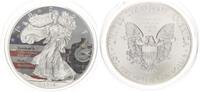USA 1 Dollar American Eagle Liberty Cumbres & Toltec Scenic Railroad coloriert -