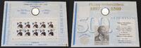 Deutschland Numisblatt 10 DM 1997 Melanchthon Münze und Briefmarken -