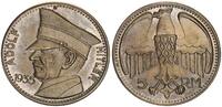  1935 3.Reich Versilberte Medaille  Adolf Hitler 5 RM vz, Sammleranfertigung