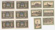 Grünberg, Schlesien, Zielona Góra 6x75Pfennig-Scheine Grünberg, 6x75Pfennig-Scheine, 1921 -