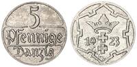 5 Pfennig 1923 Polen / Danzig  vz-prfr.