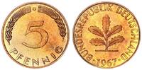 Deutschland 5 Pfennig seltenes Jahr und Münzzeichen -
