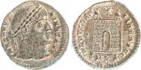 Antike / Römische Kaiserzeit / Constantinus Follis Constantinus I, PROVIDENTIAE AVGG, Lagertor, voller Silbersud -