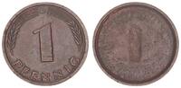 Deutschland 1 Pfennig Fehlprägung: einseitige Prägung -