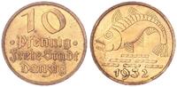 10 Pfennig 1932 Polen / Danzig Freie Stadt Danzig prägefrisch