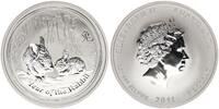 Australien 1 Dollar Jahr des Hasen Lunar II Serie 1oz Silber -