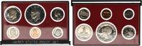 USA KMS United States Proof Set, 1, 5, 10 Cents, 1/2 Dollar, 1 Dollar, Quarter -