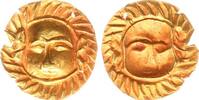 Gold Schmuck Applikation um 1850 Indien kleine indische Schmuckmünze 0,22g vz-st