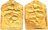 Gold Schmuck Applikation um 1850 Indien kleiner indischer Schmuckbrakteat 1,03g ss-vz
