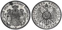 Kaiserreich / Hamburg 2 Mark großer Adler seltenes Jahr -