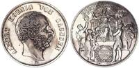 Deutschland / Kaiserreich / Sachsen Medaille zu 5 Mark Medaille 800 Jahrfeier des Hauses Wettin König Albert Silber !!! Nur 706 Ex. -