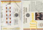 BRD 10 DM Numisblatt Deutsche Einheit Münze und Briefmarken -