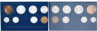 Off.Kursmünzensatz, 1 Pfennig -2 Mark mit Probe 1988 DDR mit Probe zur Medaille Strecken St, Exportqualität