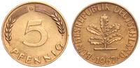 BRD 5 Pfennig seltenes Jahr und Münzzeichen -