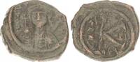Antike / Byzanz Mauricius Tiberius Halbfollis Byzanz Mauricius Tiberius 582-602 n.Chr Kyzikos Bronze Halbfollis -